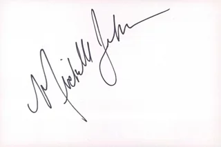 Michelle Johnson autograph