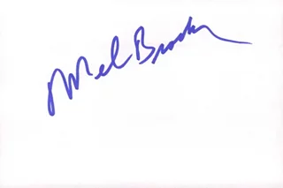 Mel Brooks autograph