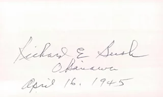 Richard E. Bush autograph