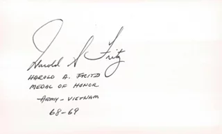 Harold Fritz autograph