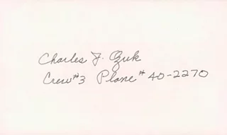 Charles Ozuk autograph