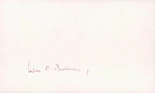 William F. Buckley Jr. autograph