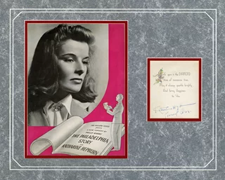 Katharine Hepburn autograph