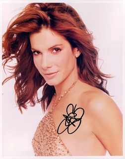 Sandra Bullock autograph