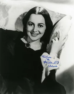 Olivia DeHavilland autograph