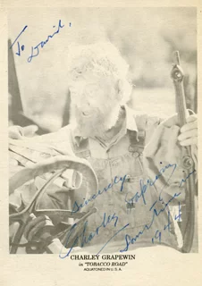 Charley Grapewin autograph