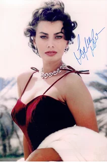 Sophia Loren autograph