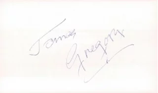 James Gregory autograph