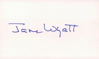 Jane Wyatt autograph