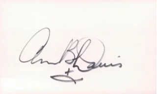 Ann B. Davis autograph