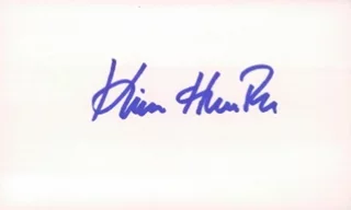 Kim Hunter autograph