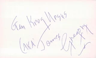 James Gregory autograph