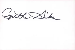 Cynthia Sikes autograph