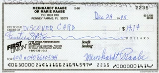 Meinhardt Raabe autograph