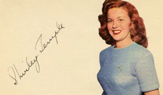 Shirley Temple autograph