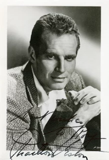 Charlton Heston autograph