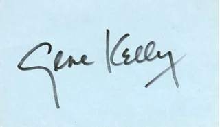 Gene Kelly autograph