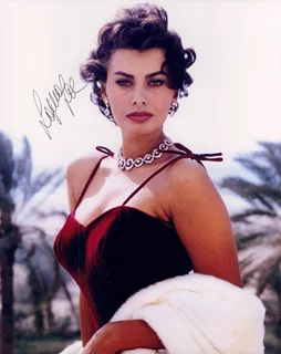 Sophia Loren autograph
