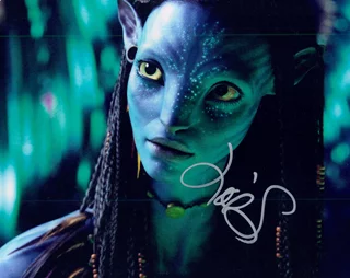 Zoe Saldana autograph