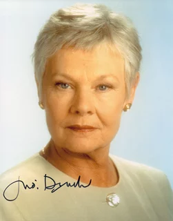 Judi Dench autograph