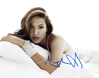 Angelina Jolie autograph