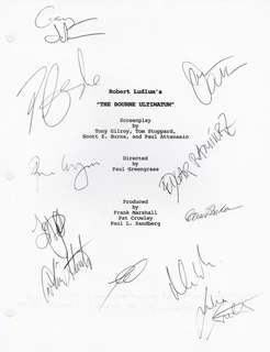 The Bourne Ultimatum autograph