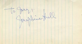 Josephine Hull autograph