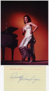 Dorothy Dandridge autograph