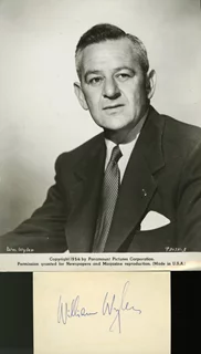 William Wyler autograph