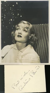 Constance Bennett autograph