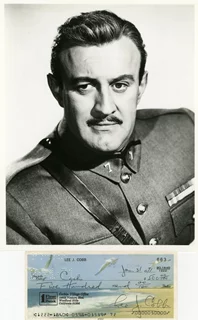 Lee J. Cobb autograph