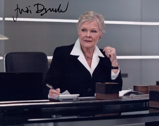 Judi Dench autograph