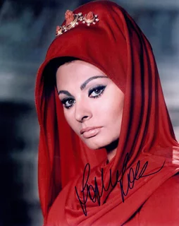 Sophia Loren autograph