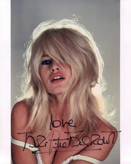 Brigitte Bardot autograph