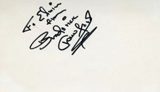 Broderick Crawford autograph