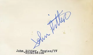 John Ritter autograph