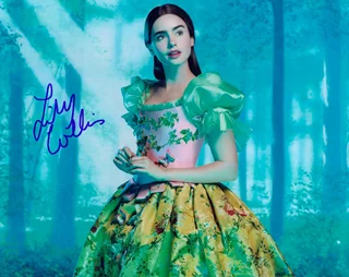 Lily Collins autograph