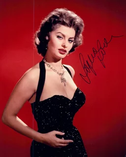 Sophia Loren autograph