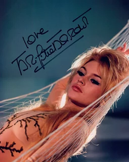 Brigitte Bardot autograph