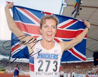 Sally Gunnell autograph