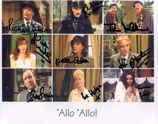 Allo Allo autograph