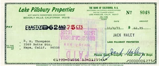 Jack Haley autograph