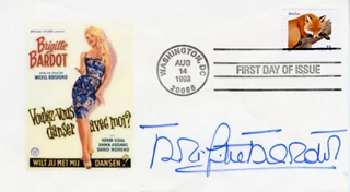 Brigitte Bardot autograph