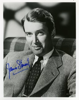 James Stewart autograph
