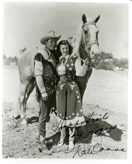 Roy Rogers & Dale Evans autograph