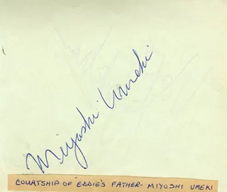 Miyoshi Umeki autograph