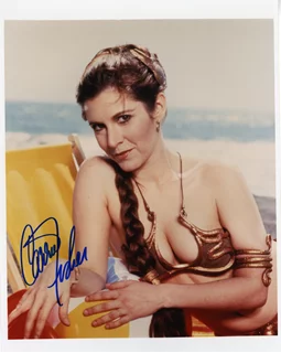 Carrie Fisher autograph