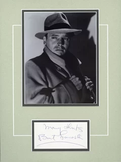 Burt Lancaster autograph