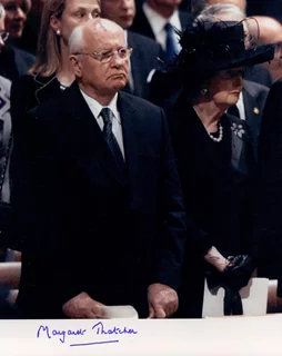 Margaret Thatcher autograph