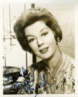 Rosalind Russell autograph